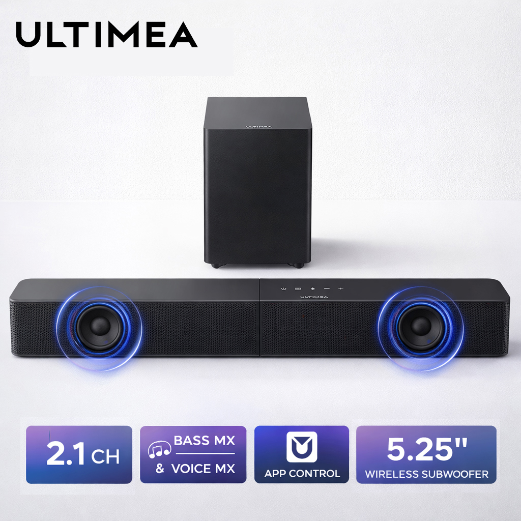 Home Cinema Dolby Atmos 7.1 - ULTIMEA Poseidon R3T 240W 2.1ch Soundbar