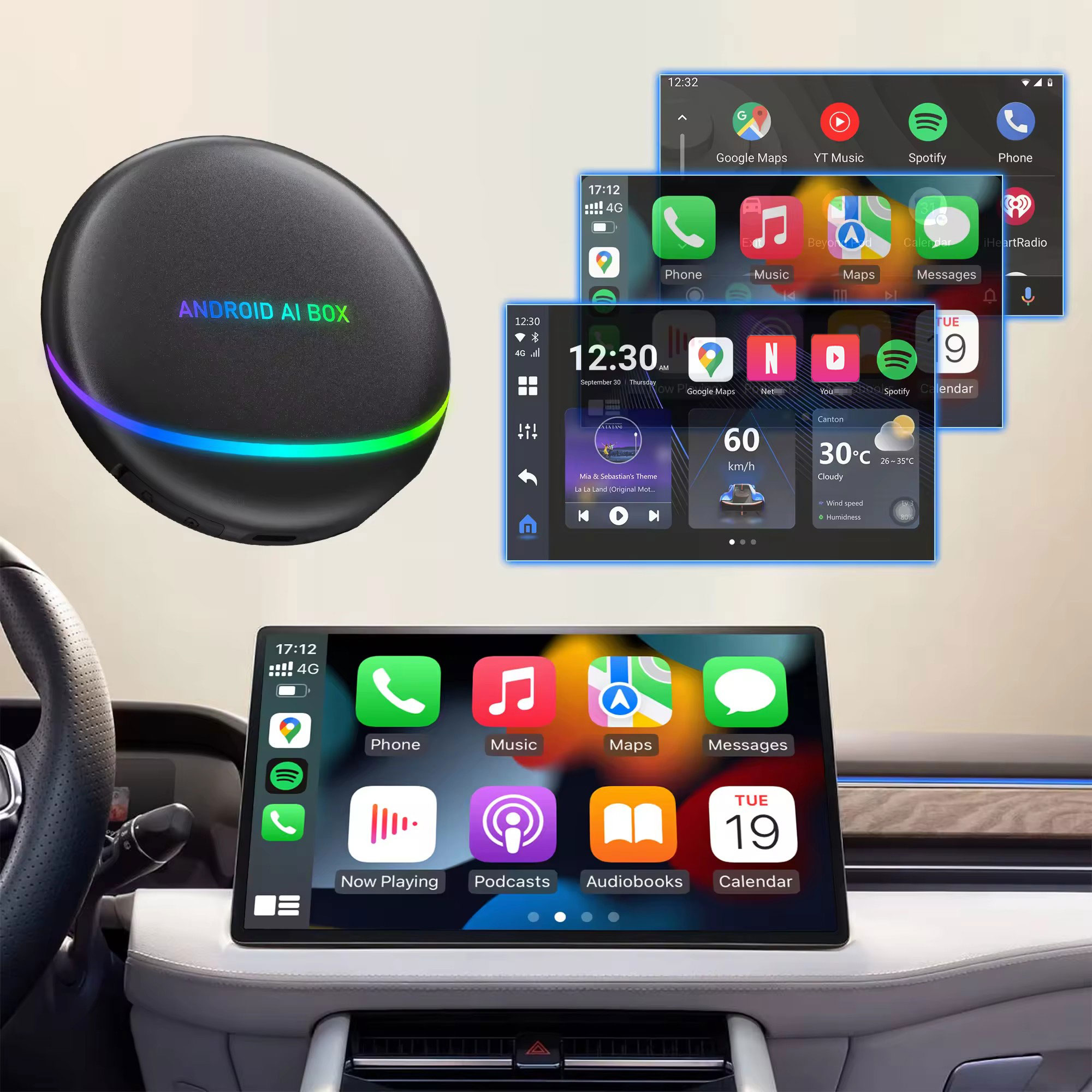 Home Cinema Youtube - Carplay TV Ai Box Wireless Android