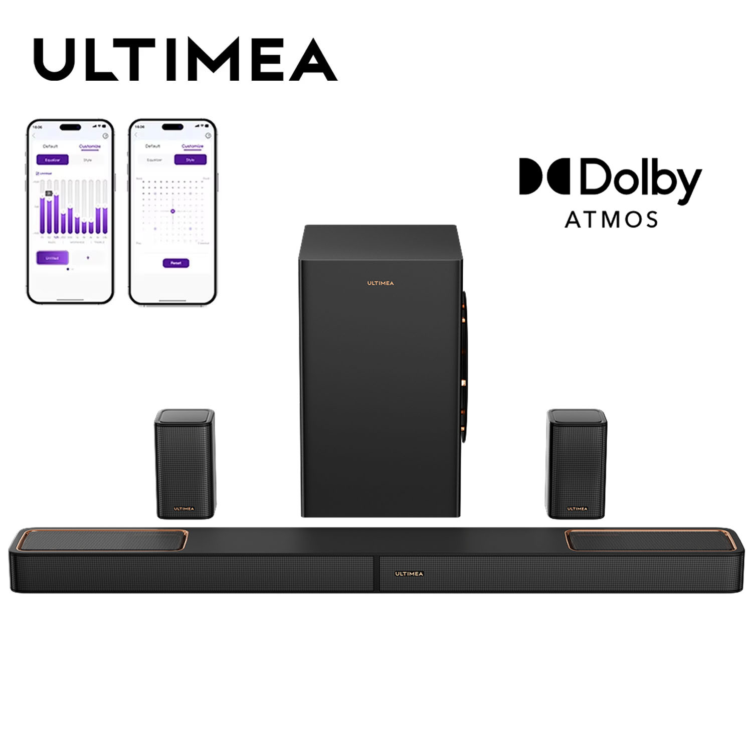 Home Cinema Dolby Atmos 7.1 - ULTIMEA Skywave F40 Boom 5.1.2ch Sound