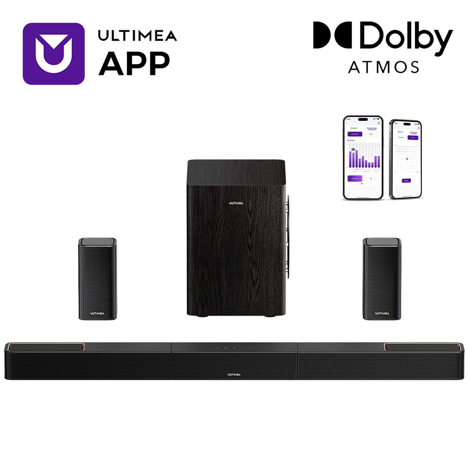 Home Cinema Dolby Atmos 7.1 - ULTIMEA 5.1.2 Surround Sound System Sound