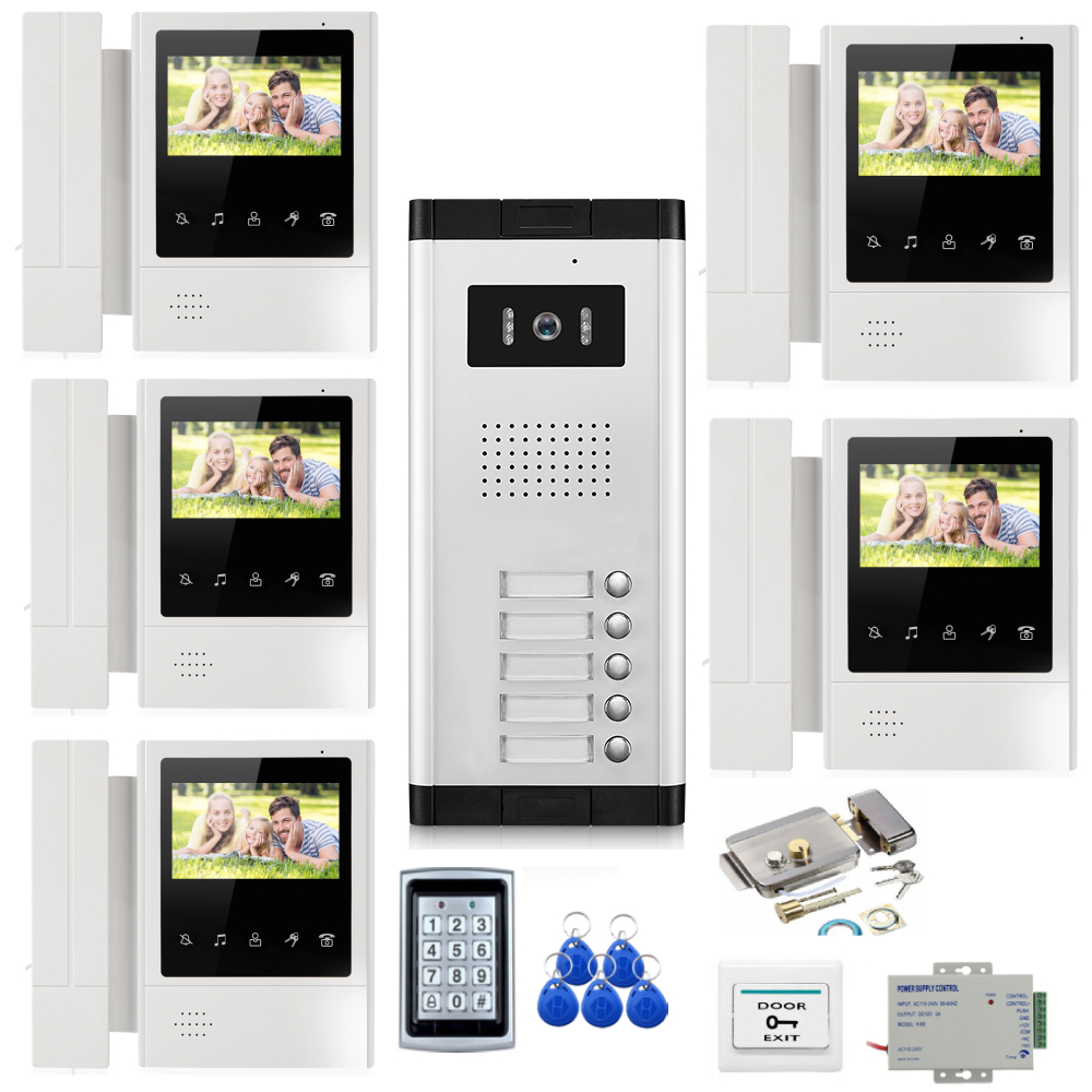 Home Cinema Wall Panels - 4.3 inch 2/3/4/5 Apartment/Family Color Video