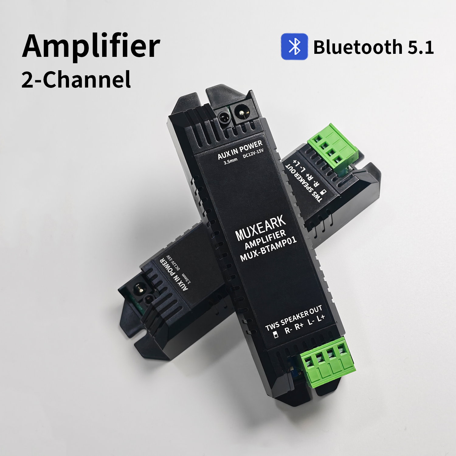 Home Cinema Bluetooth 5.1 - MUXEARK 2-Way 5.1 Bluetooth Amplifiers Home