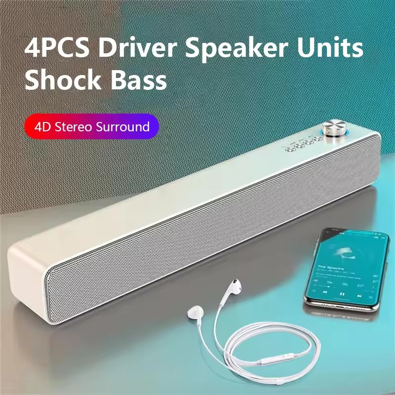 Home Theater Speaker - Original Bluetooth Subwoofer Soundbar TV Audio