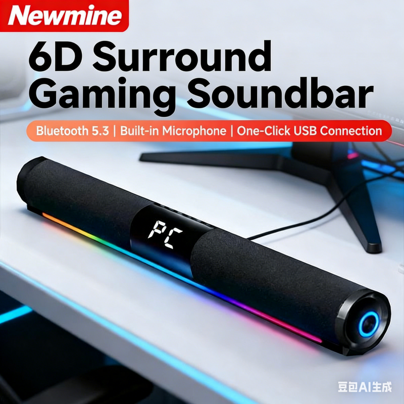 Home Cinema Bose - 6D Surround Soundbar, 2.0-channel Stereo Computer