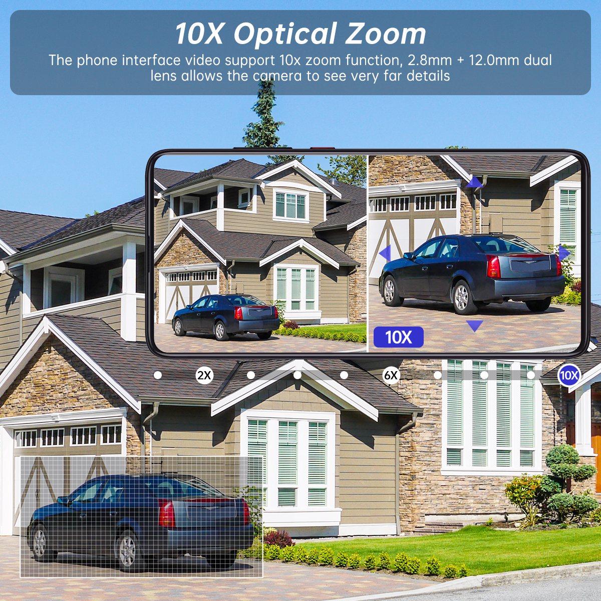 JOOAN 4K Three Lens WiFi IP Ca - Home Cinema Wall Panels recension och pris