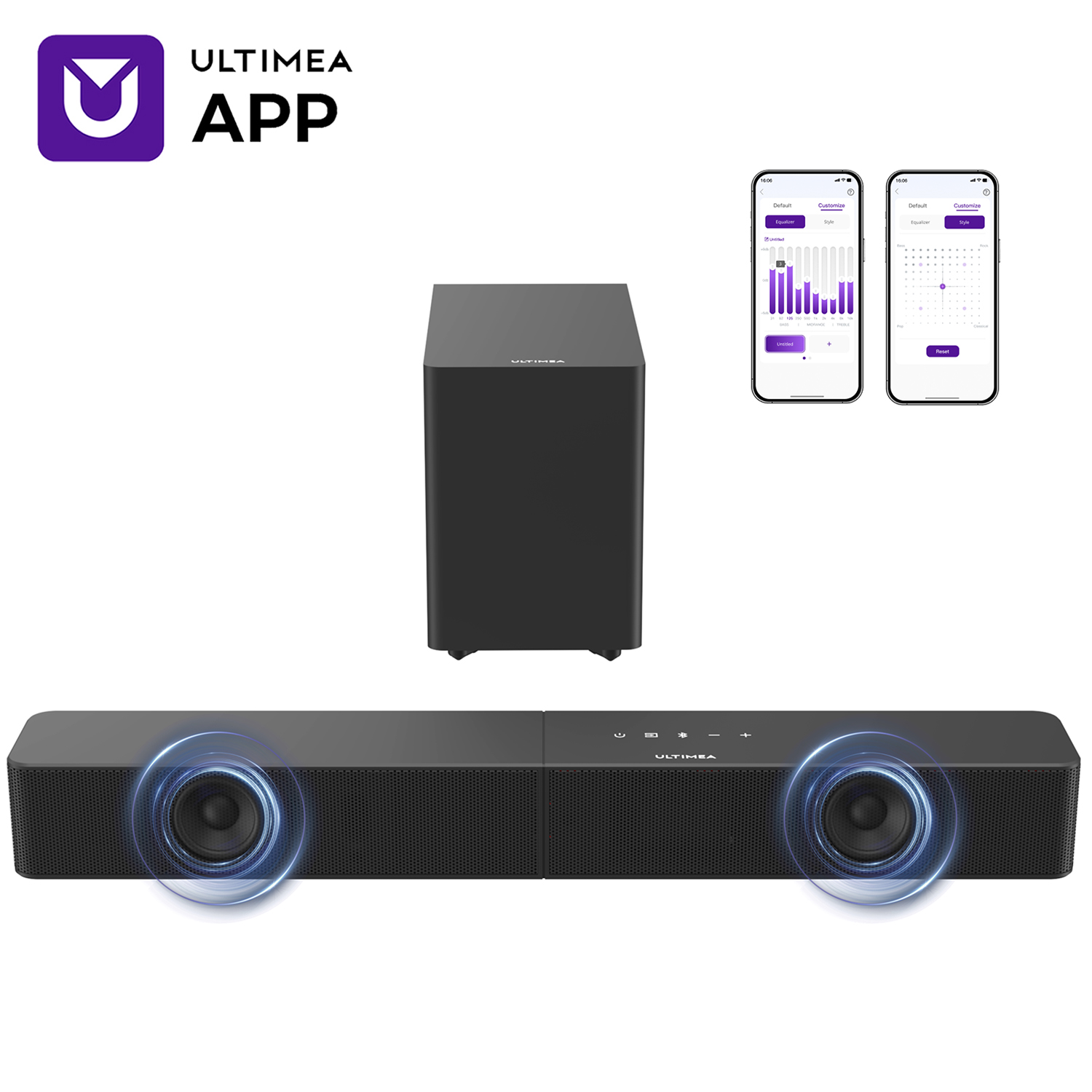 ULTIMEA 2.1ch SoundBar for Sma - Home Cinema Dolby Atmos 7.1 recension och pris