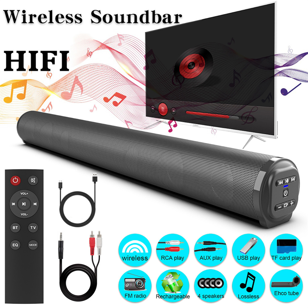 Sound Bar TV Sound System Blue - Home Cinema Wireless Speakers recension och pris