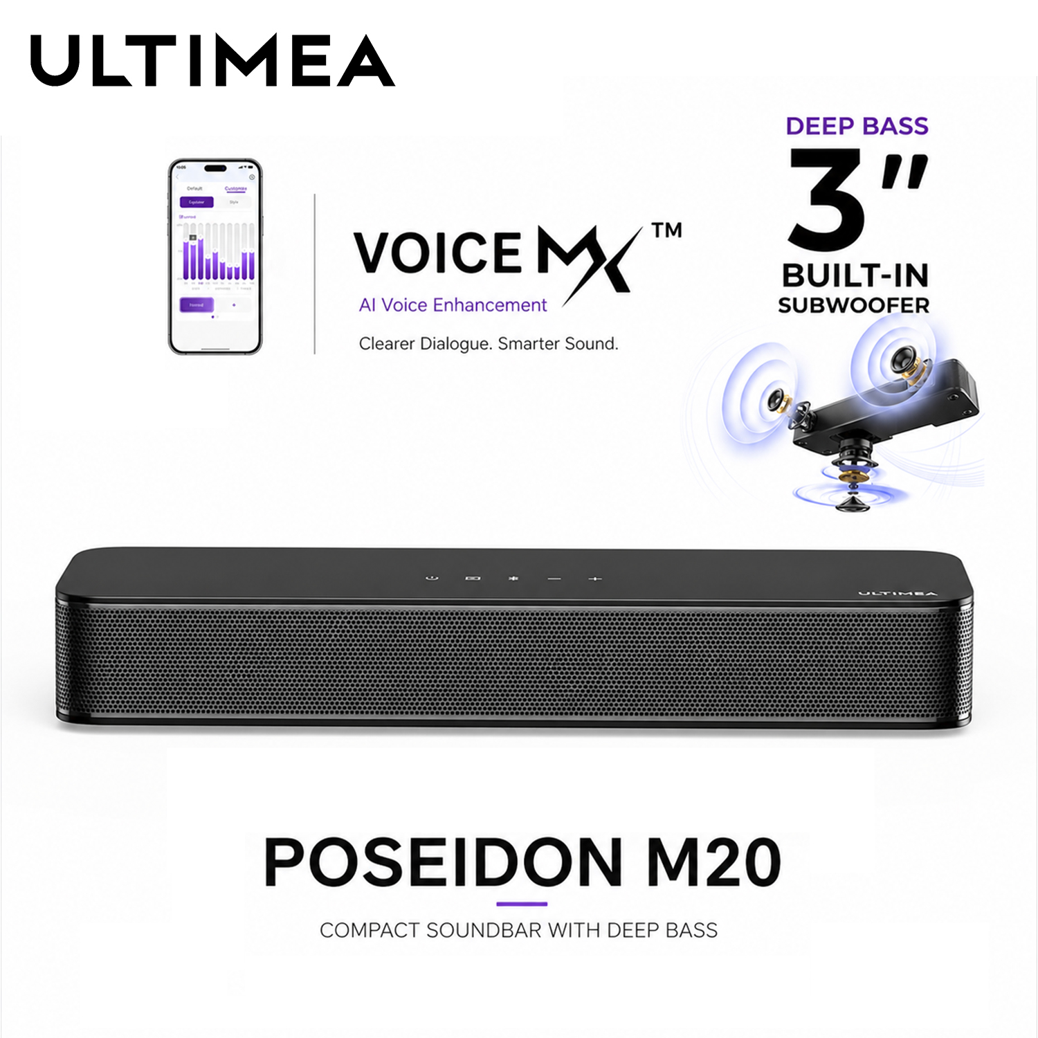ULTIMEA 2.1 Channel Compact So - Home Cinema Dolby Atmos 7.1 recension och pris