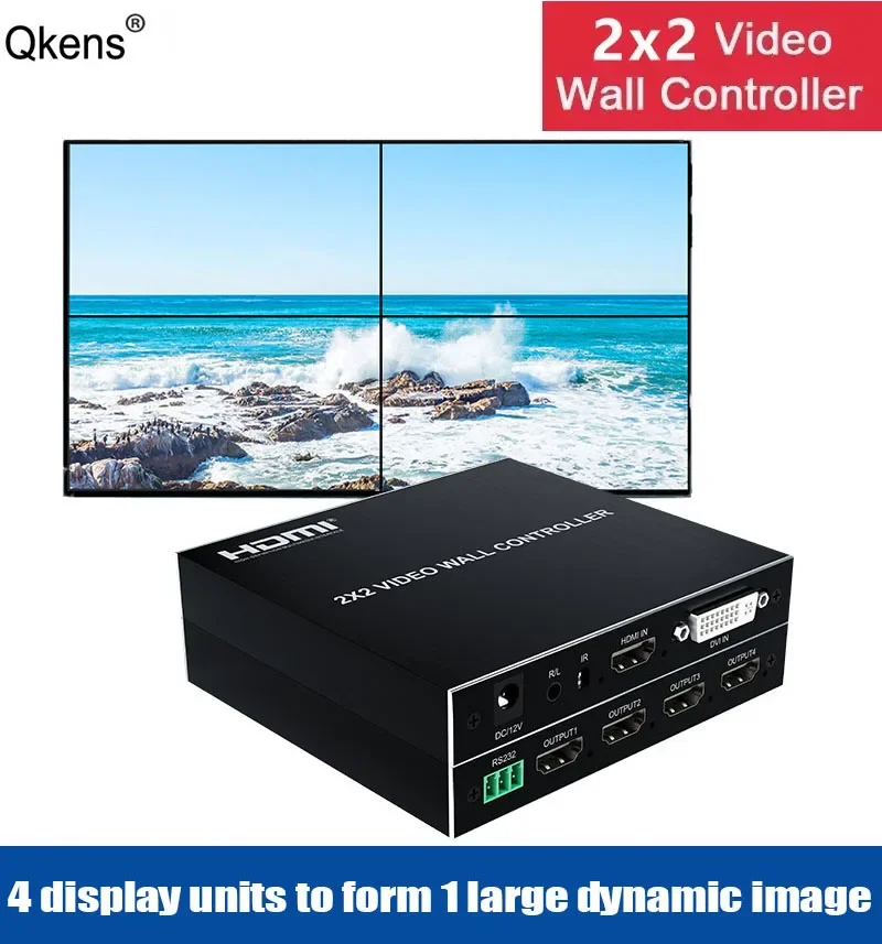 4K 1080p 2x2 Video Wall Contro - Home Cinema Wall Panels recension och pris