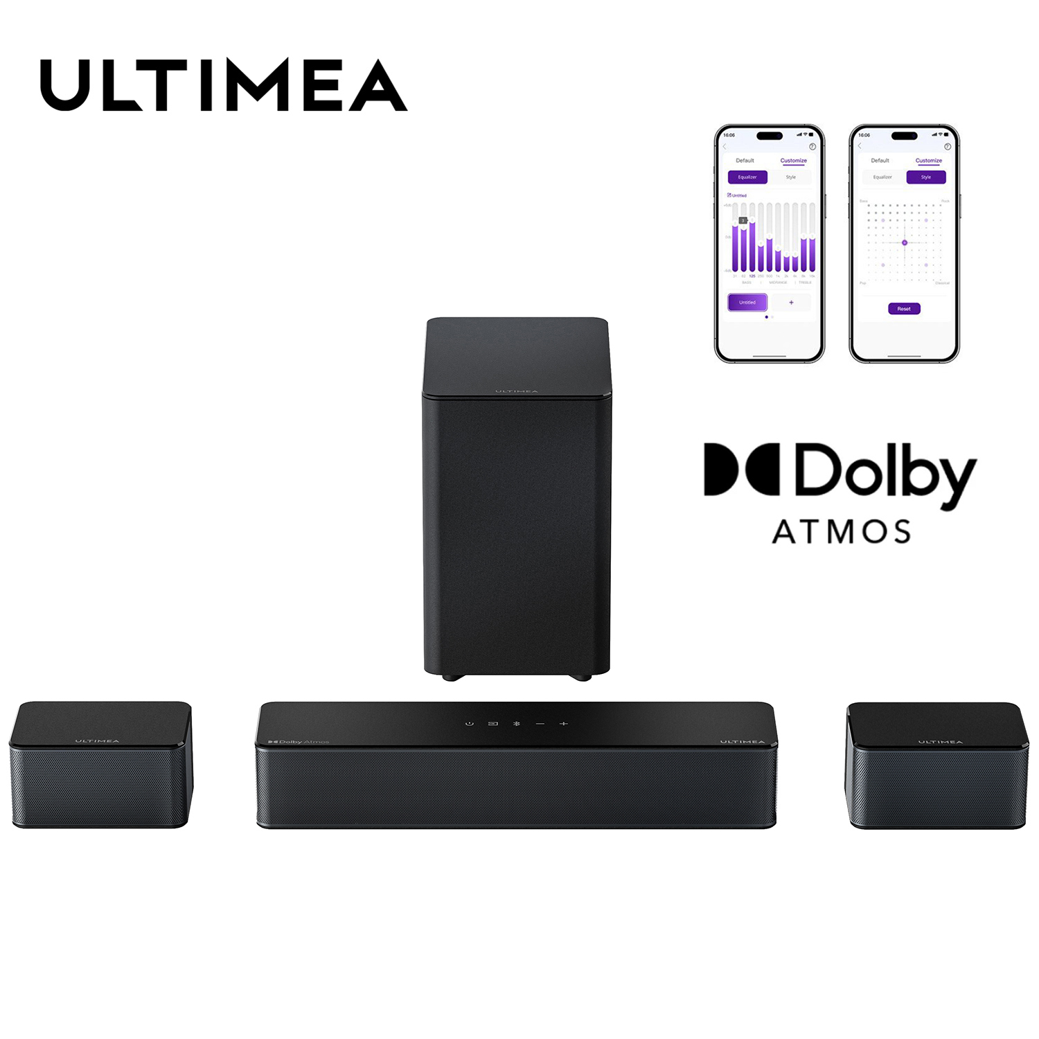 ULTIMEA 5.1 Soundbar with Dolb - Home Cinema Dolby Atmos 7.1 recension och pris