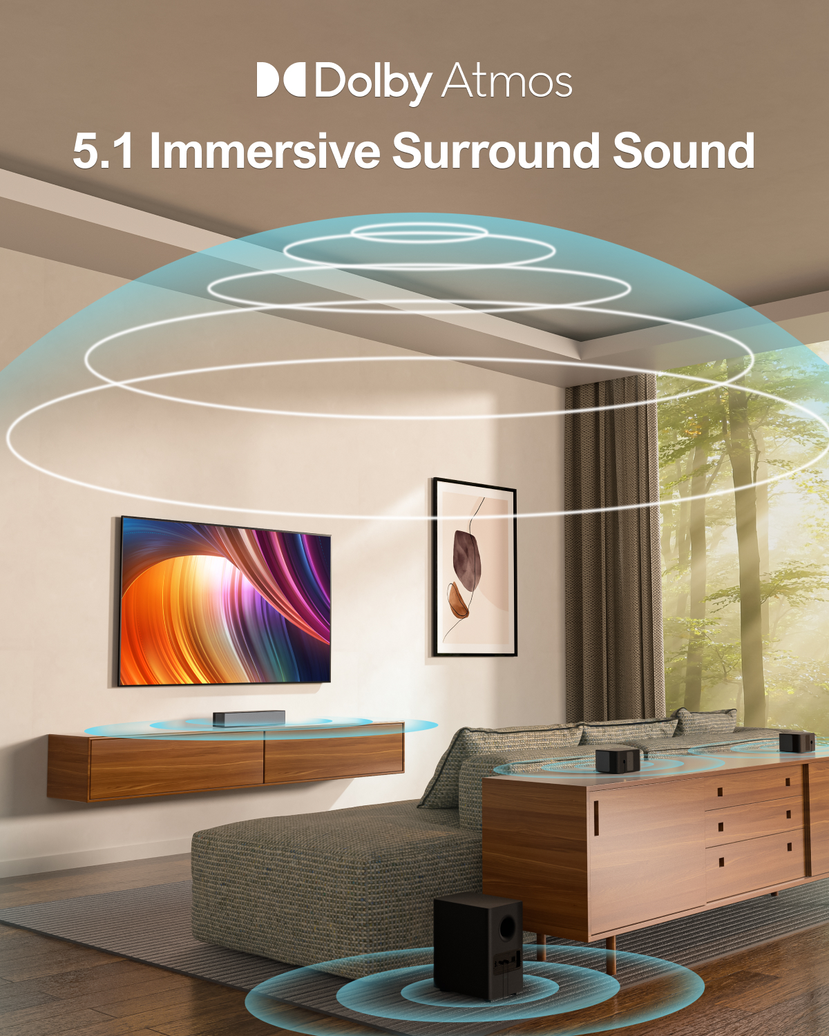 ULTIMEA 5.1 Soundbar with Dolb - Home Cinema Dolby Atmos 7.1 recension och pris