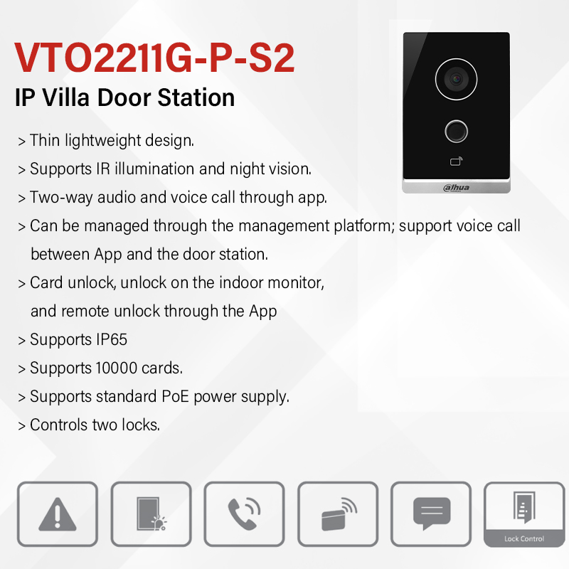 Dahua VTO2211G-P-S2 PoE Video  - Home Cinema Wall Panels recension och pris