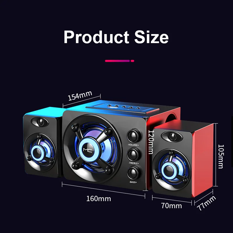 HIFI 3D Stereo Speakers Colorf - Home Cinema Bose recension och pris