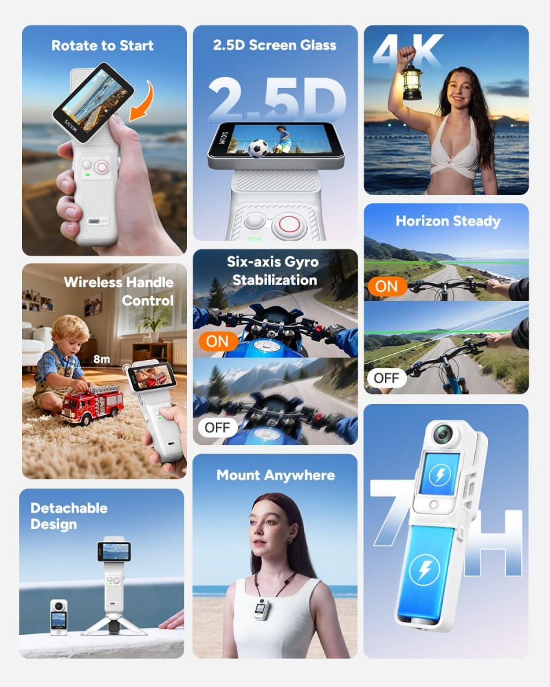 SJCAM New White C400 Pocket Ha - Home Cinema Youtube recension och pris