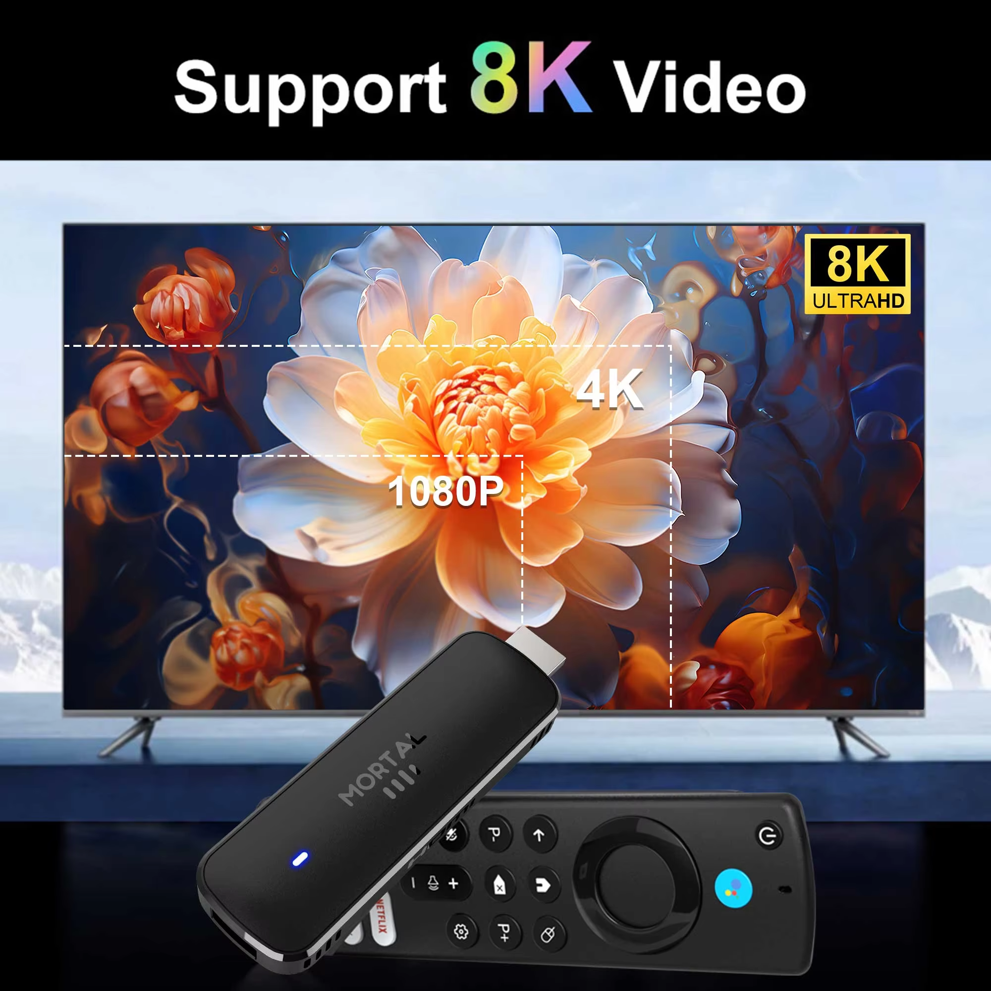 Q8 Smart Android14 TV Stick 8K - Home Cinema Youtube recension och pris