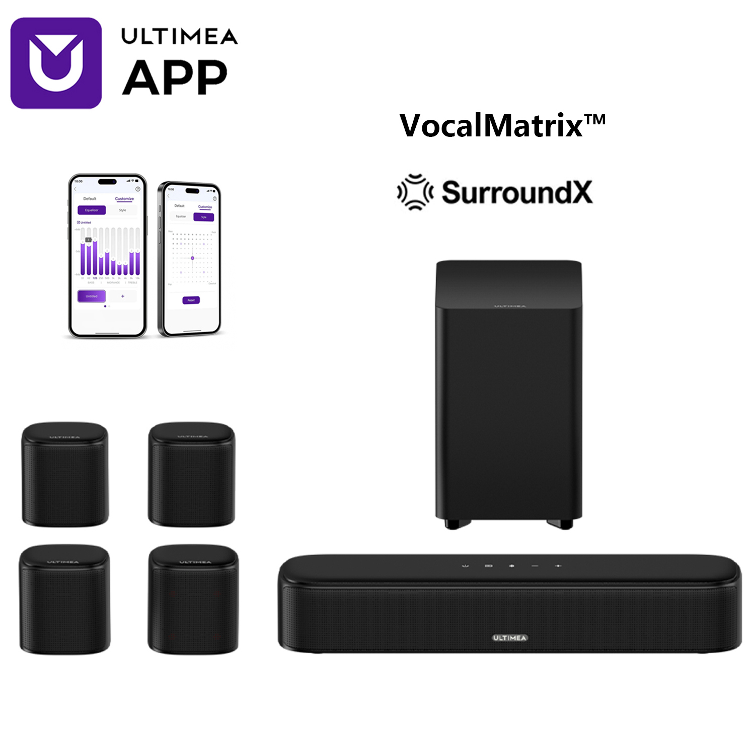 ULTIMEA Aura S4T 7.1 Virtual S - Home Cinema Dolby Atmos 7.1 recension och pris