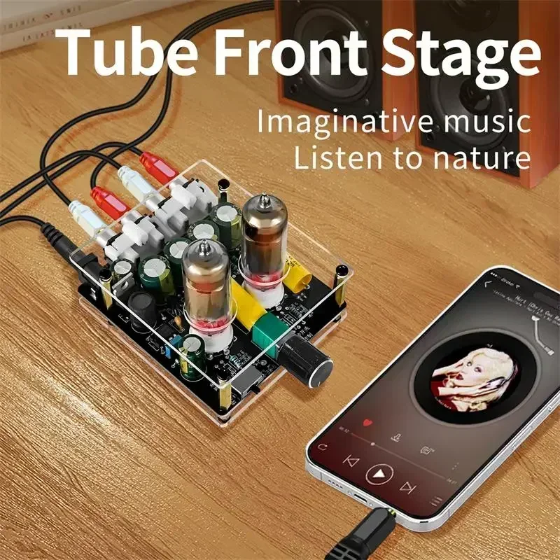 Upgraded 6K4 Tube Preamplifier - Home Theater Speaker recension och pris