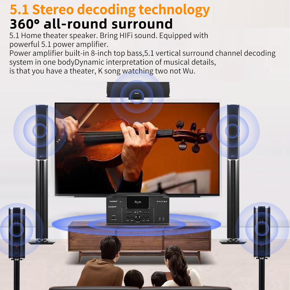 5.1 Surround Home Theater Syst - Home Cinema Wireless Speakers recension och pris