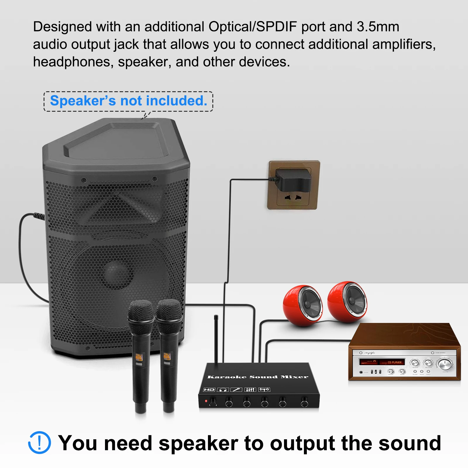 HDMI Karaoke Player Mixer Home - Home Cinema Wireless Speakers recension och pris