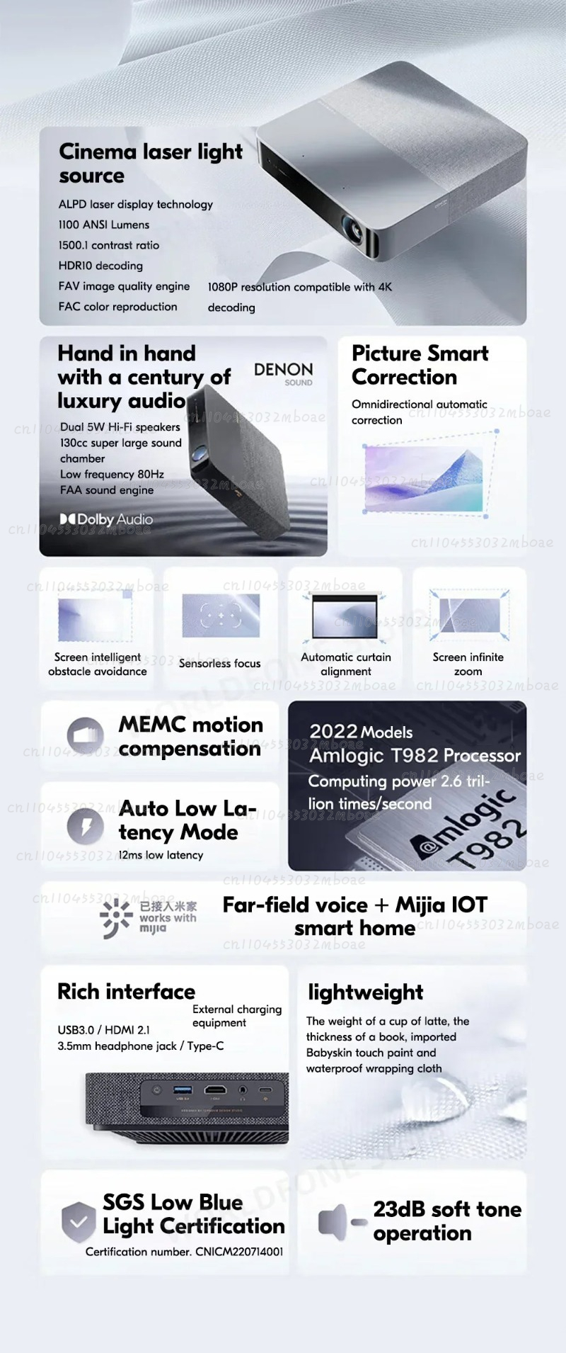 S5 ALPD Laser Projector 1080P  - Home Cinema Experience recension och pris