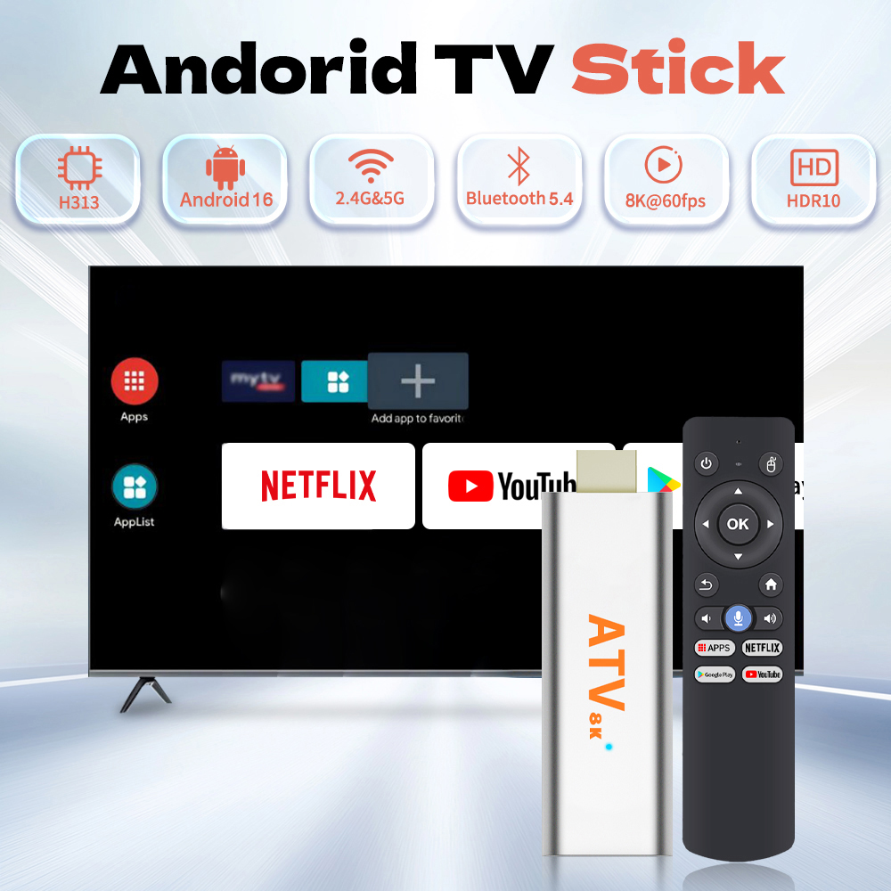 8K Android 16 TV Stick H313 Ch - Home Cinema Youtube recension och pris