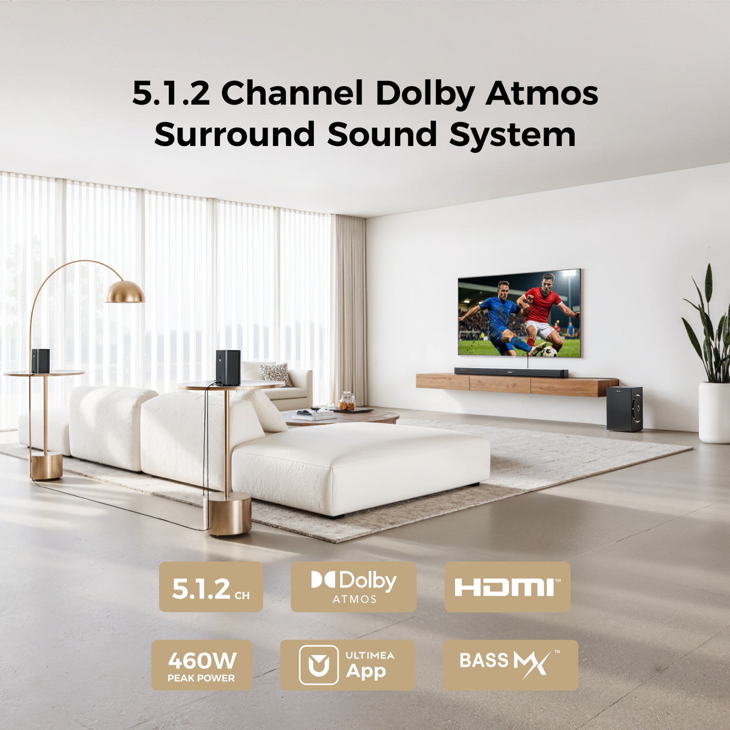 ULTIMEA Skywave F40 Boom 5.1.2 - Home Cinema Dolby Atmos 7.1 recension och pris