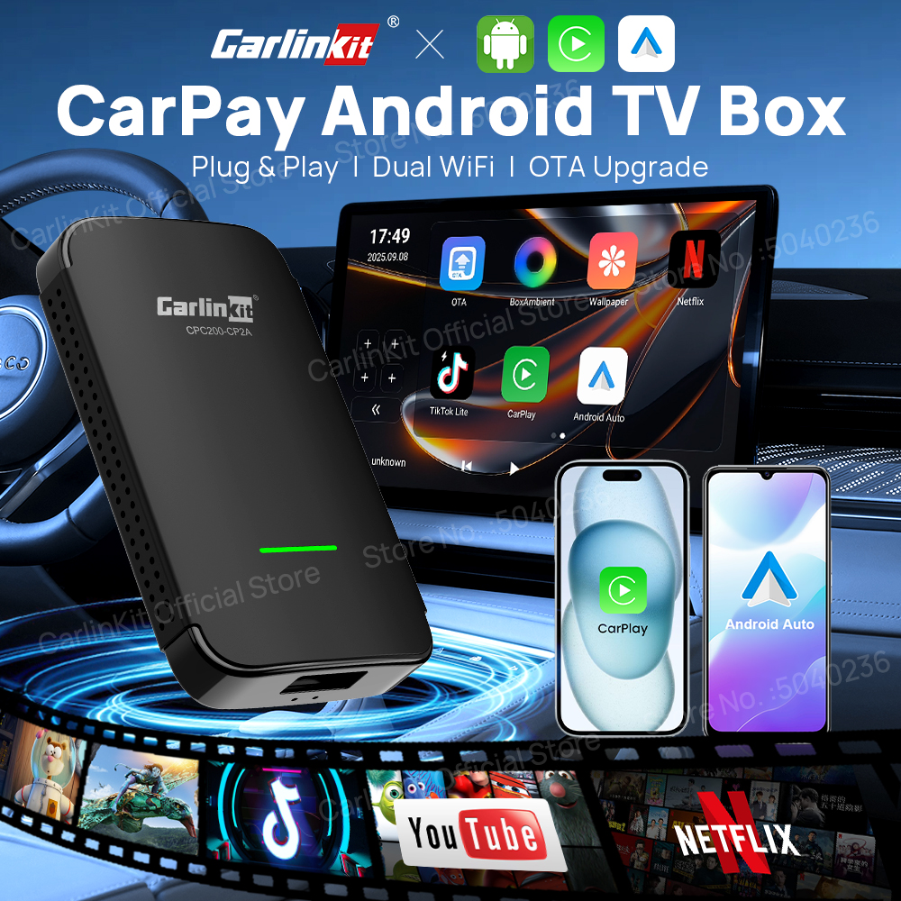 CarlinKit 4.0 CP2A Pro 3-In-1  - Home Cinema Youtube recension och pris