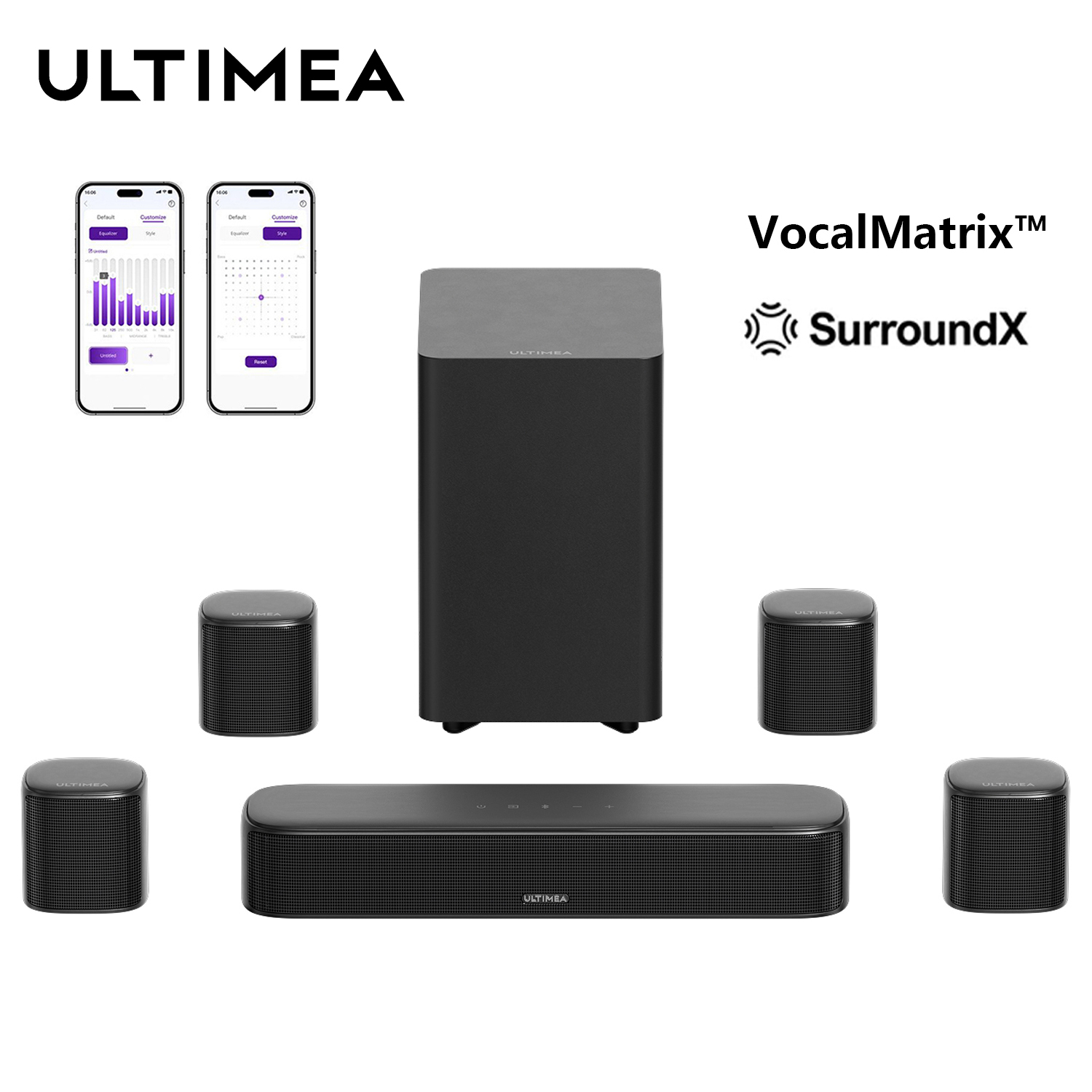 ULTIMEA 7.1ch Sound Bar with S - Home Theater Speaker recension och pris
