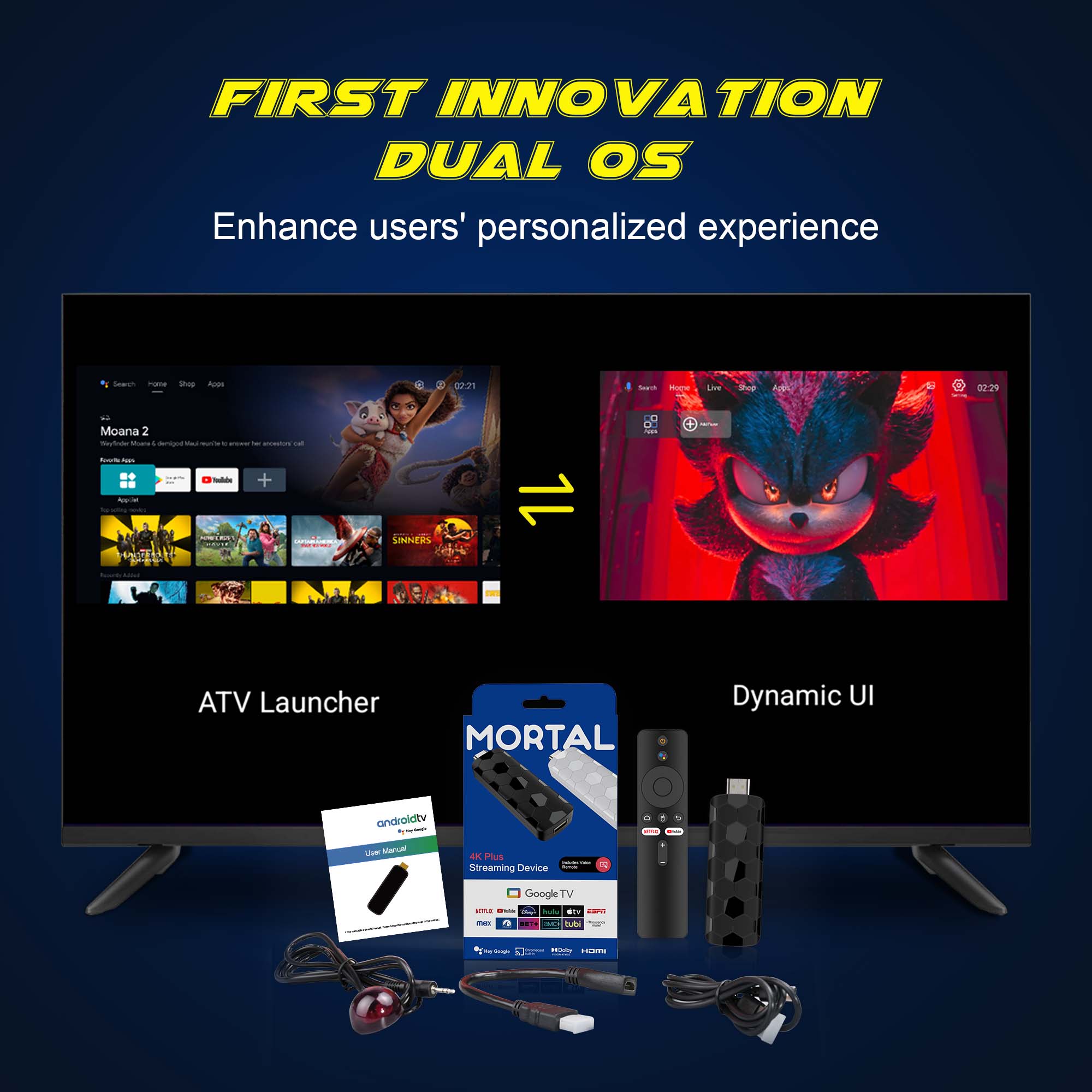 Mortal R3+ TV Stick Android 16 - Home Cinema Youtube recension och pris