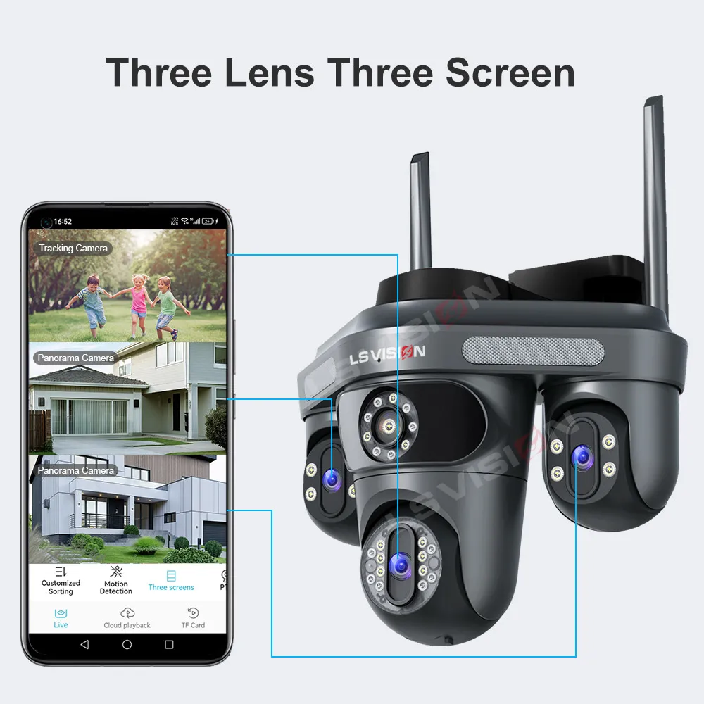 LS VISION Three Screen Camera  - Home Cinema Wall Panels recension och pris