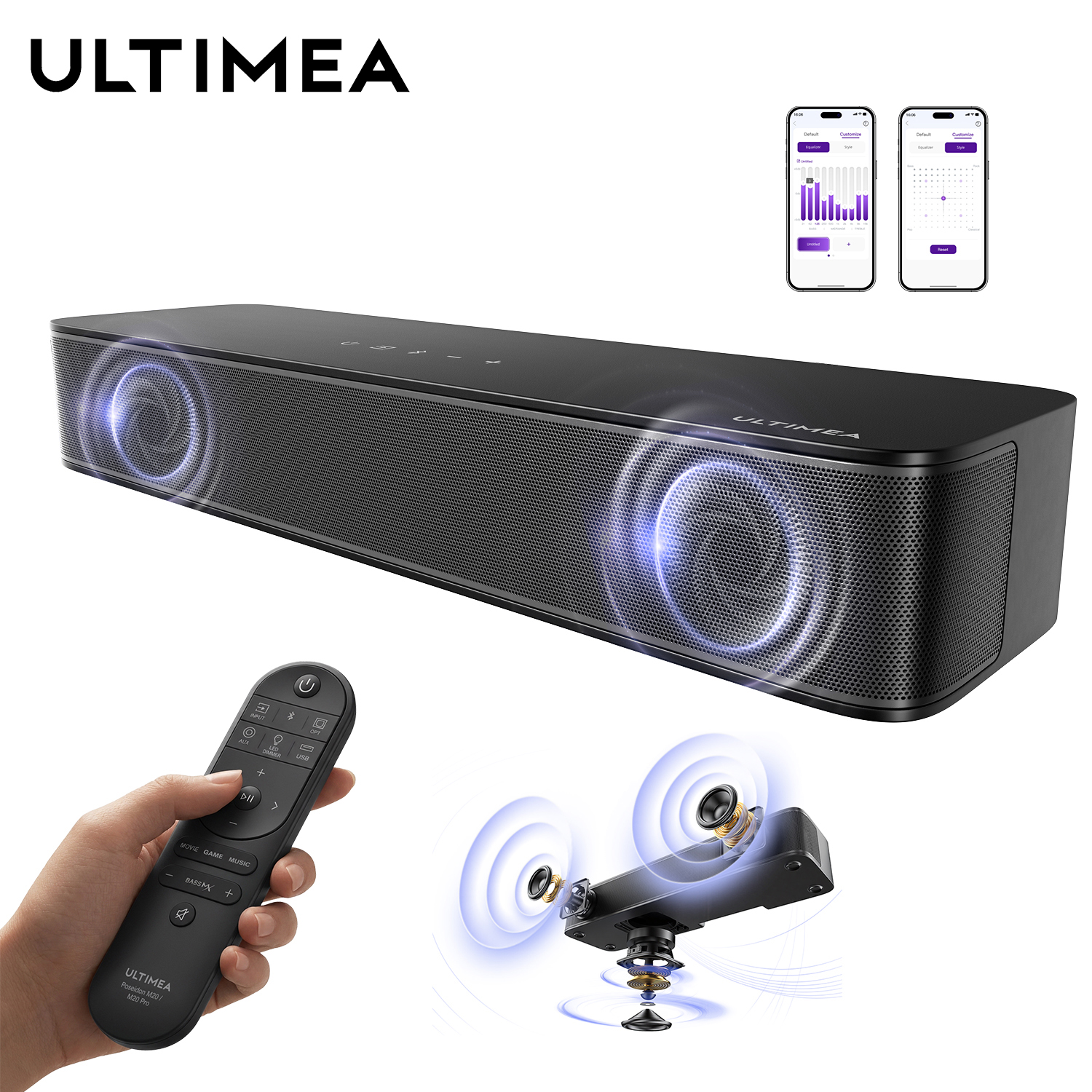 ULTIMEA 120W 2.1ch Compact Sou - Home Cinema Dolby Atmos 7.1 recension och pris
