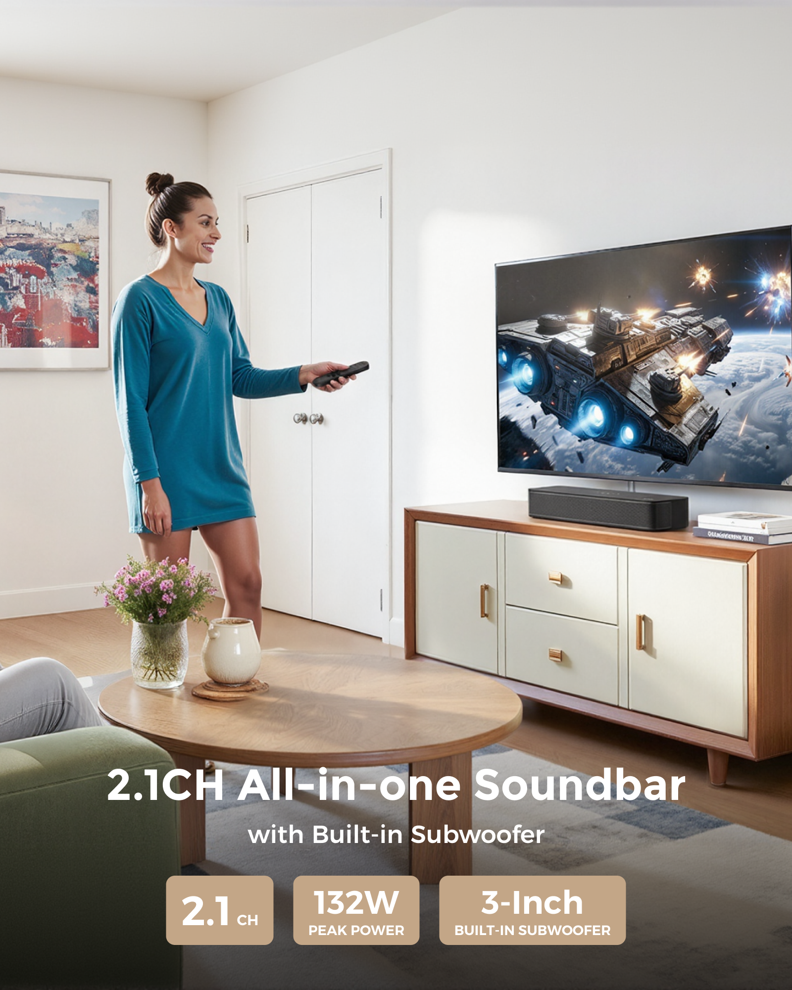 ULTIMEA 120W 2.1ch Compact Sou - Home Cinema Dolby Atmos 7.1 recension och pris
