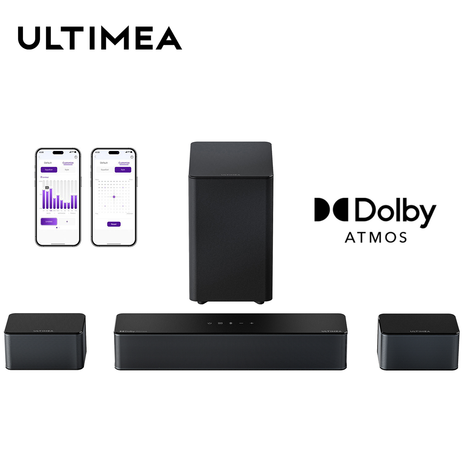ULTIMEA 5.1 Dolby Atmos Саундб - Home Cinema Dolby Atmos 7.1 recension och pris