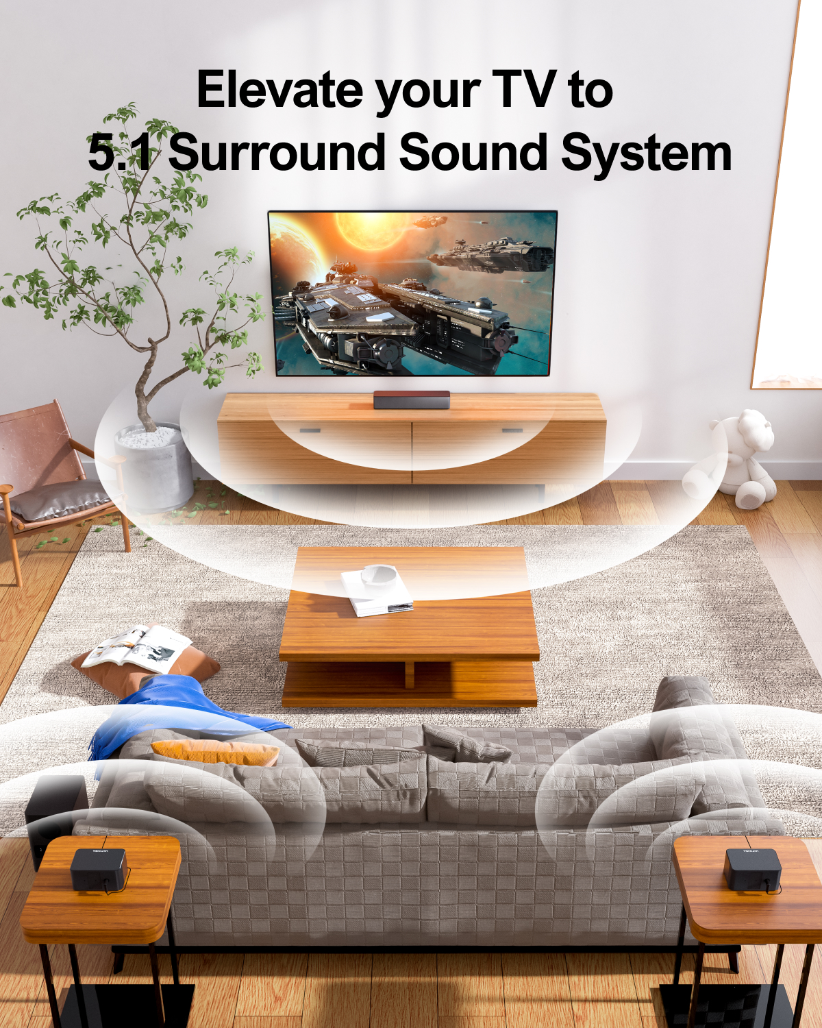 ULTIMEA 5.1 Virtual Surround S - Home Cinema Bluetooth 5.1 recension och pris