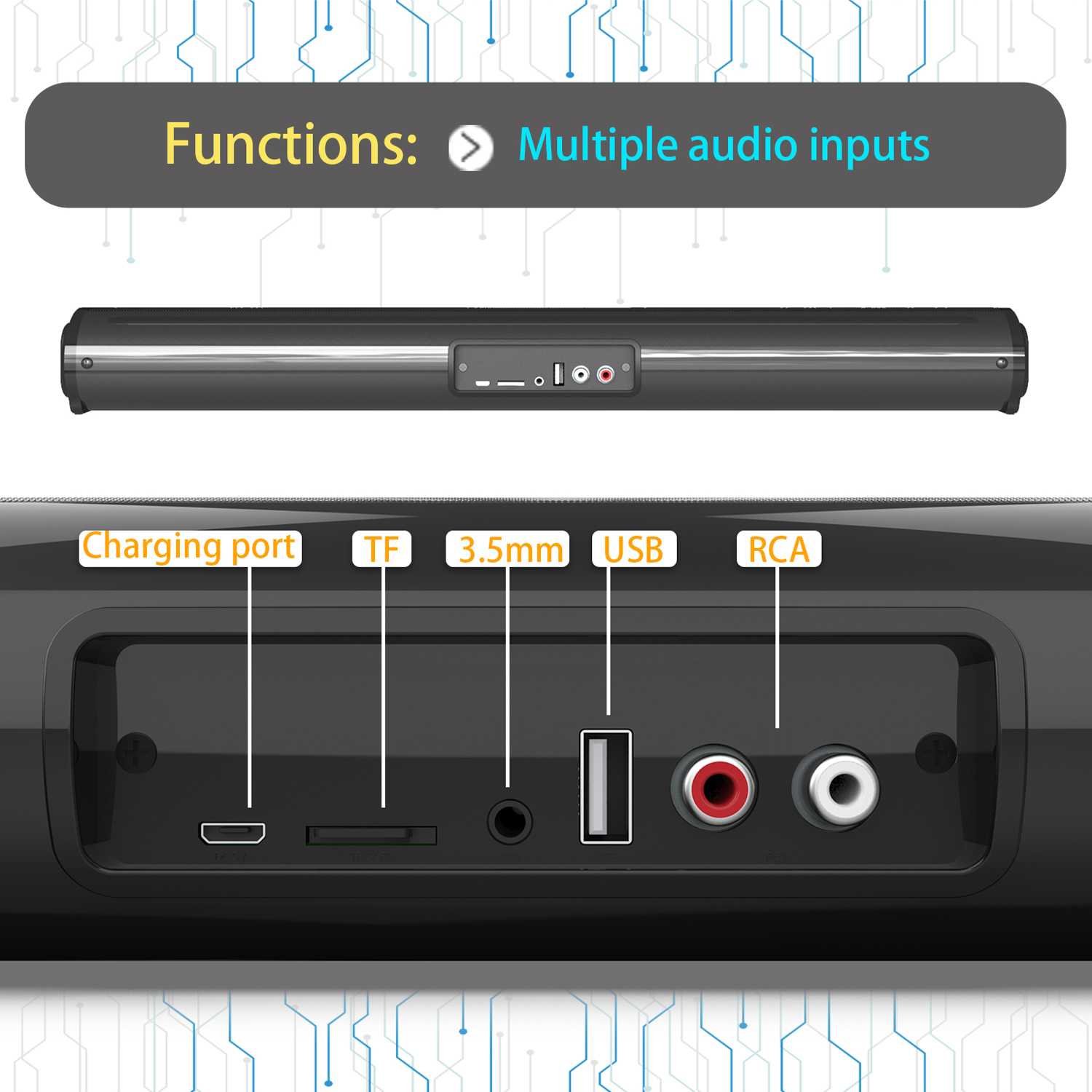TV Car Sound Bar Wired and Wir - Home Cinema Bluetooth 5.1 recension och pris