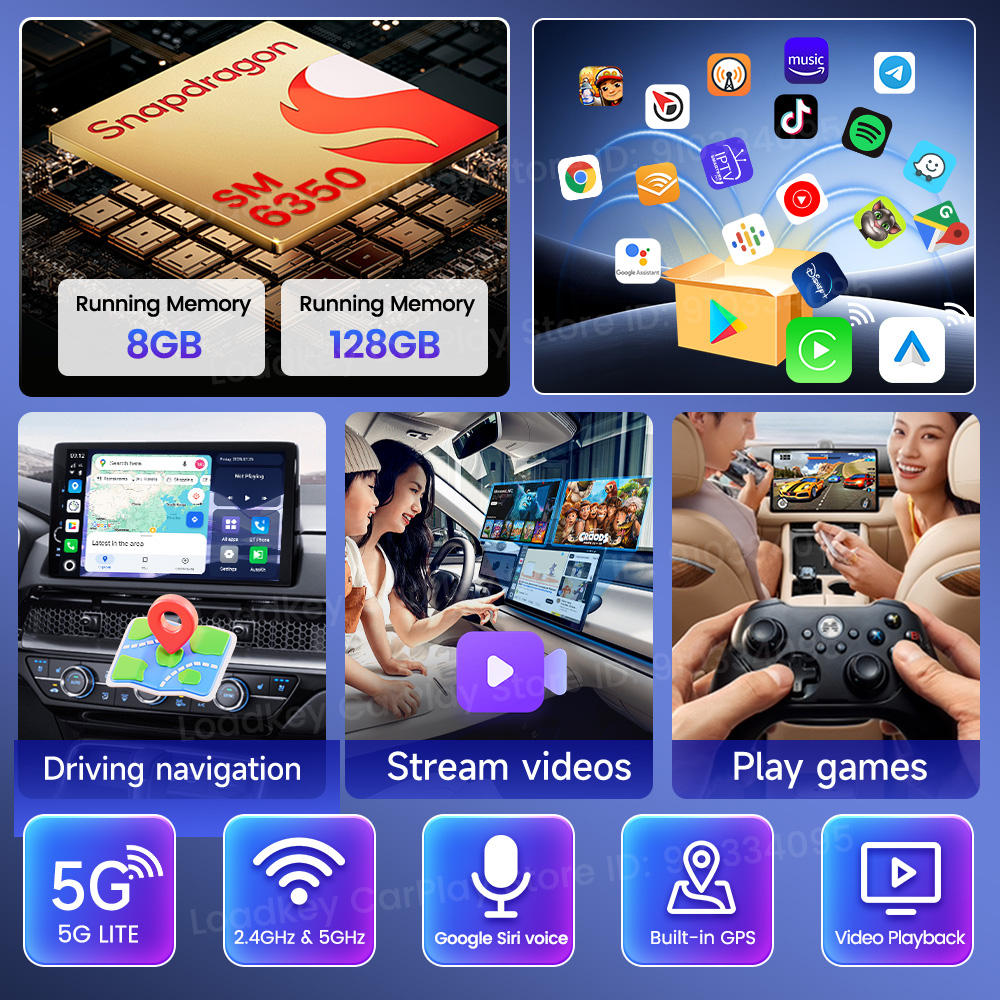 128G Carlinkit Android 15 Andr - Home Cinema Youtube recension och pris