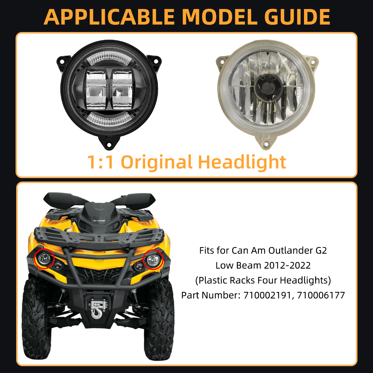 ATV Low Beam LED Headlights wi - Home Cinema Imax recension och pris