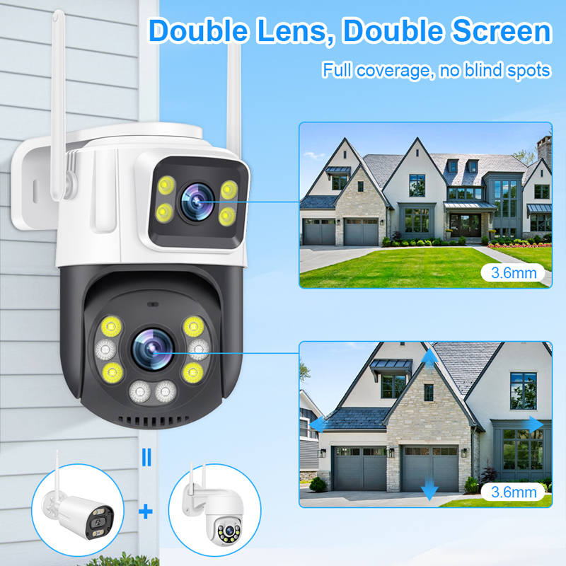 Smar PTZ Wifi Camera 6MP Dual  - Home Cinema Wall Panels recension och pris