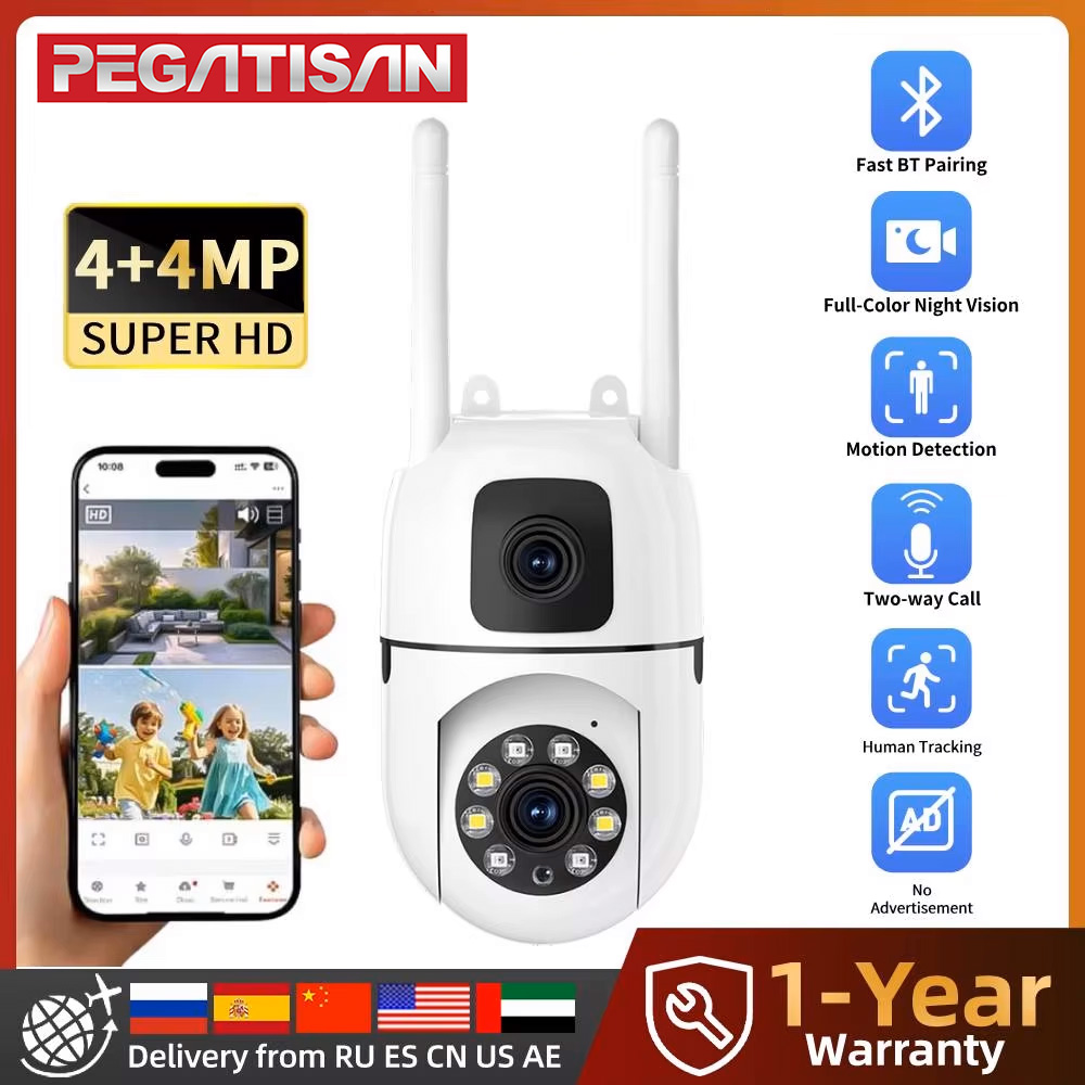8MP HD Wifi Surveillance PTZ C - Home Cinema Wall Panels recension och pris