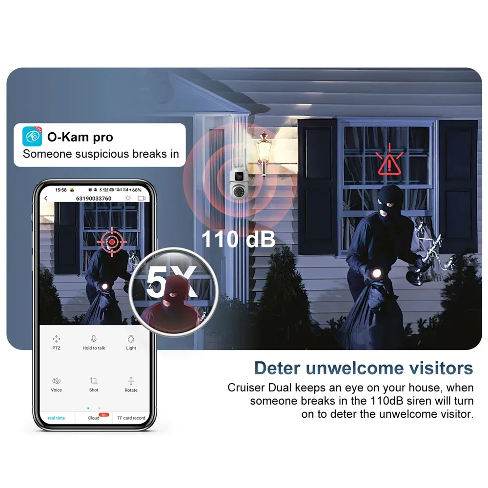 8MP HD Wifi Surveillance PTZ C - Home Cinema Wall Panels recension och pris