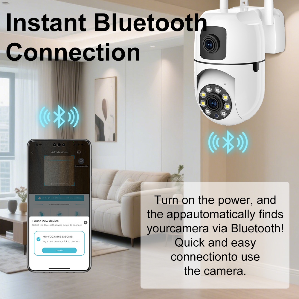 8MP HD Wifi Surveillance PTZ C - Home Cinema Wall Panels recension och pris