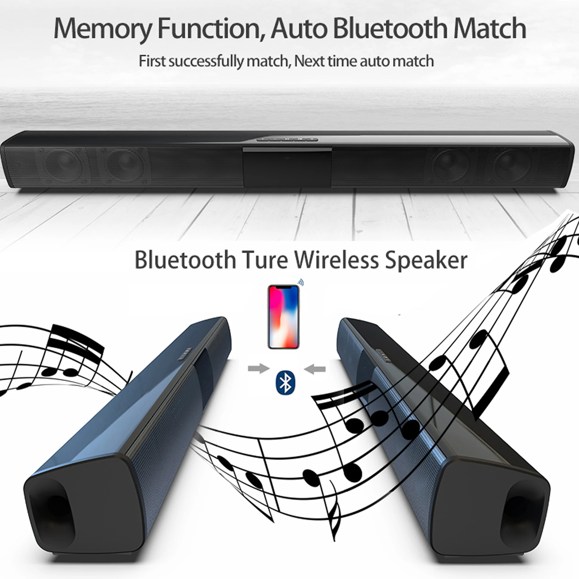 40W High Power Soundbar for TV - Home Cinema Bose recension och pris