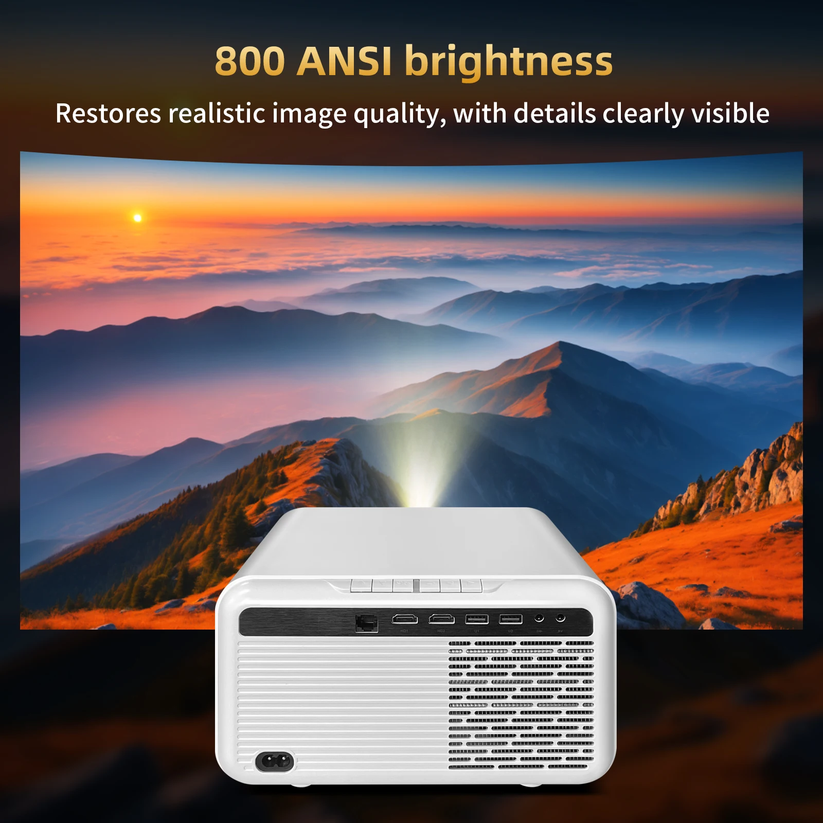 2025 4K Ultra HD Projector wit - Home Cinema Experience recension och pris