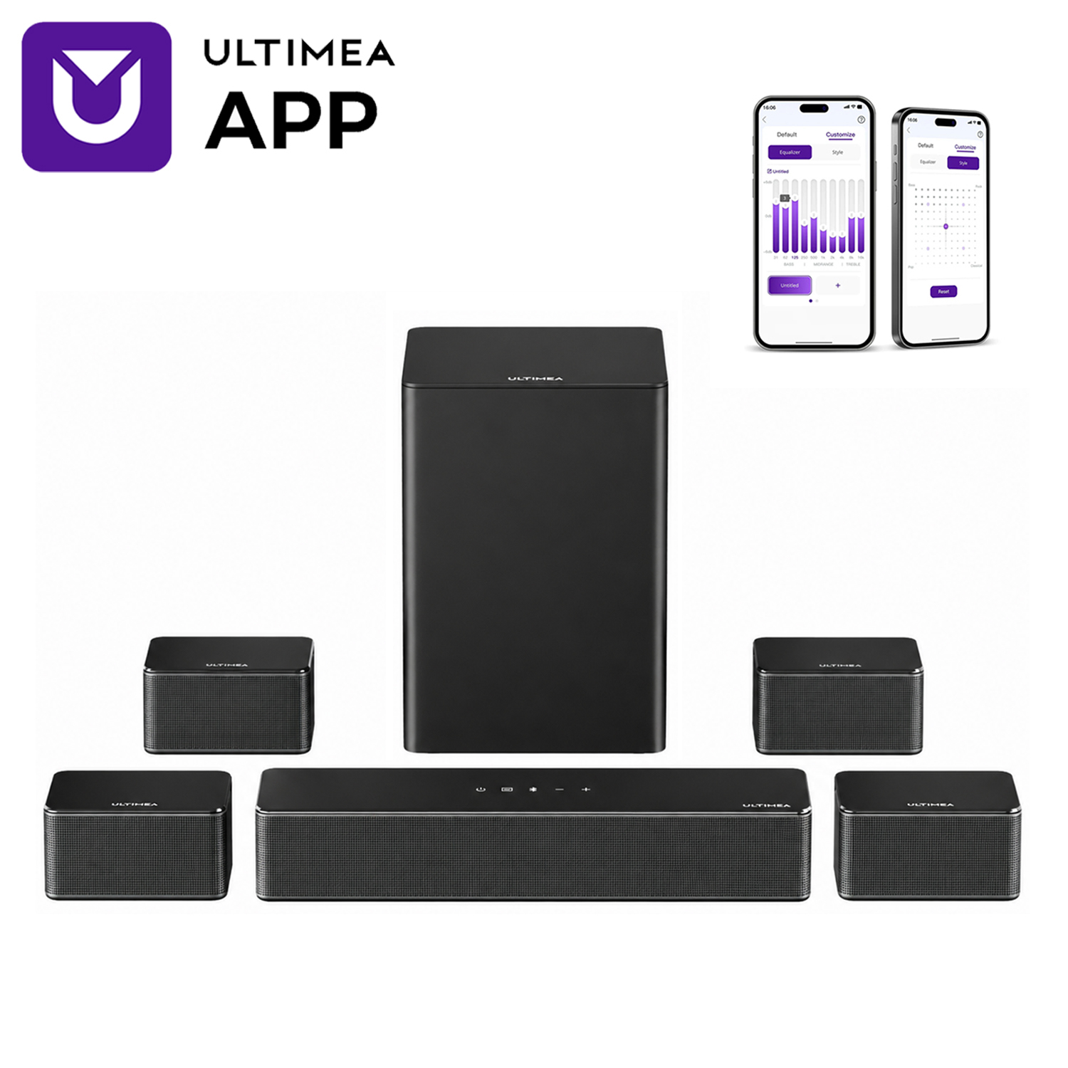ULTIMEA 7.1 Surround Sound Sys - Home Theater Speaker recension och pris