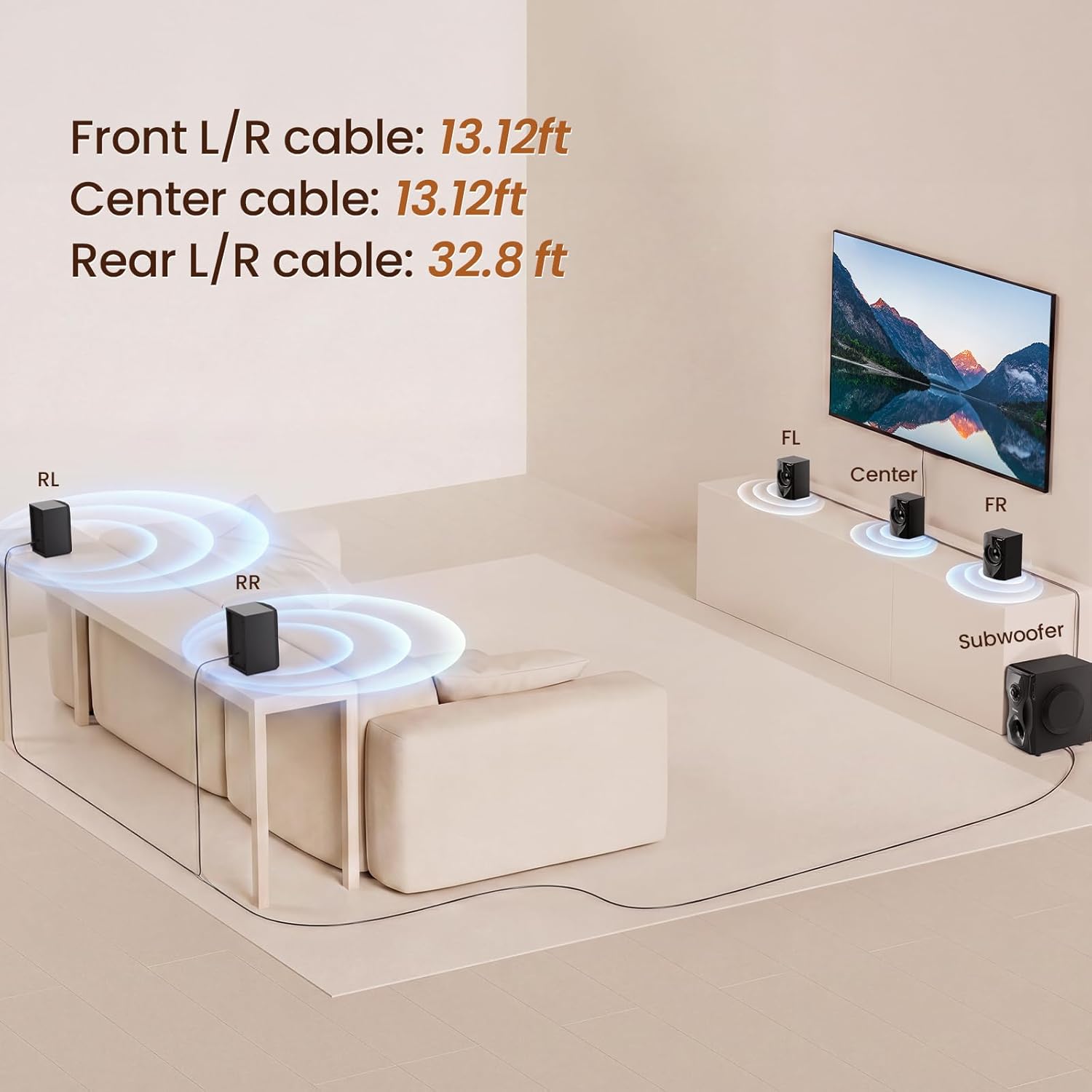 Surround Sound System Home The - Home Theater Speaker recension och pris