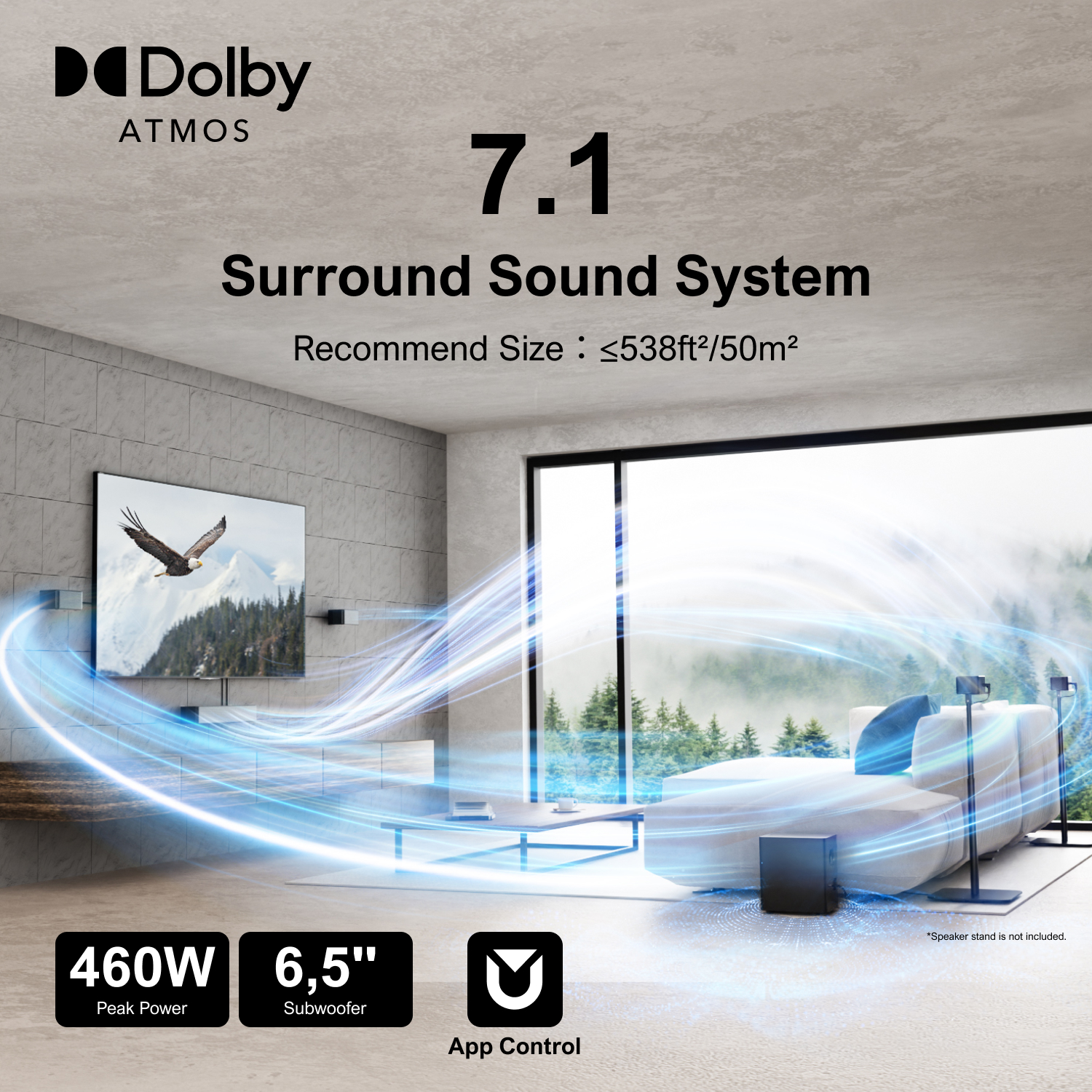 ULTIMEA Poseidon D80 7.1 Surro - Home Cinema Dolby Atmos 7.1 recension och pris