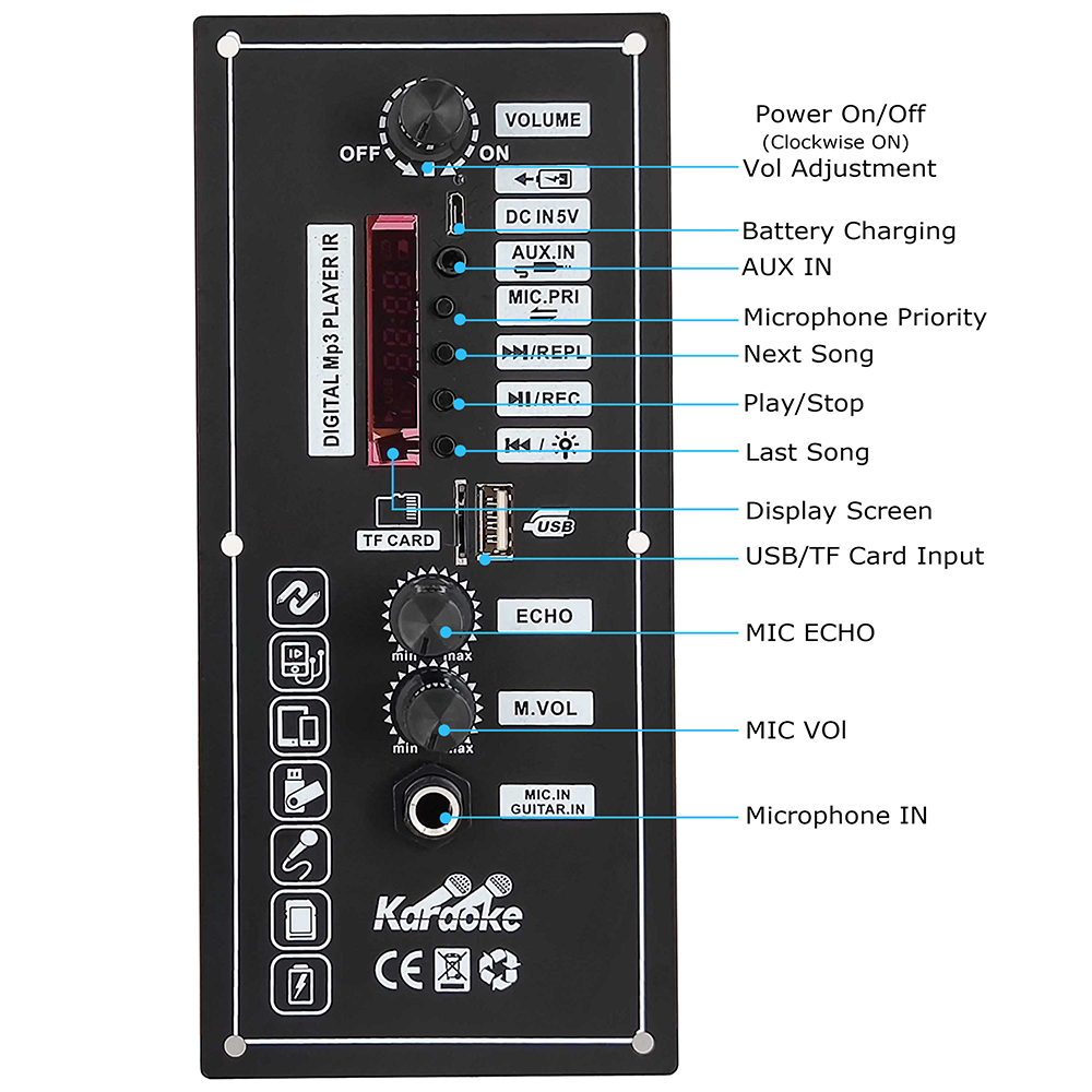 3.7V 30W Amplifier Board DC 5V - Home Theater Speaker recension och pris