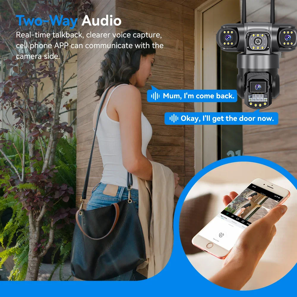 V380 Pro WiFi IP Camera Outdoo - Home Cinema Wall Panels recension och pris