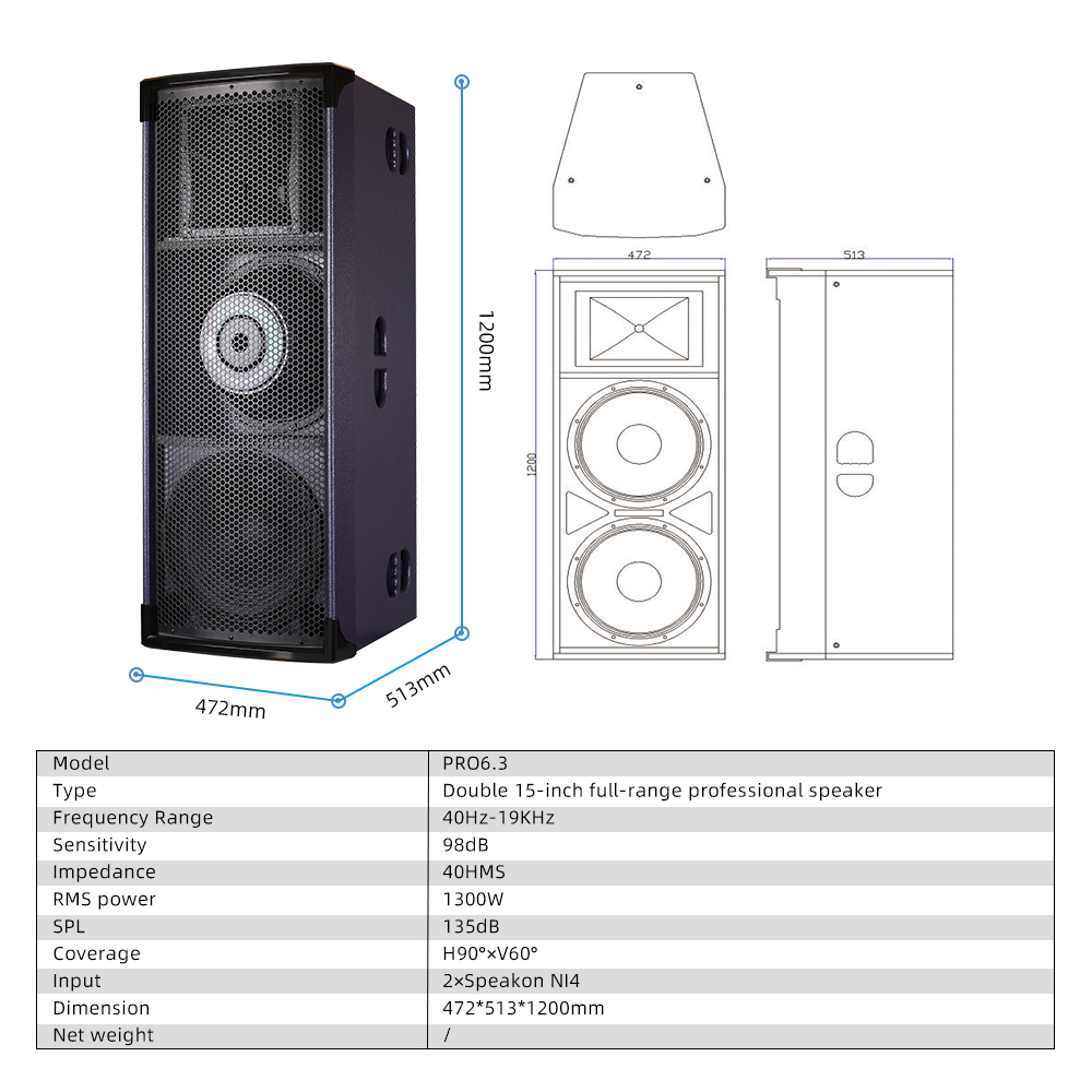 Lane PRO6.3 New Arrival Black  - Home Theater Speaker recension och pris
