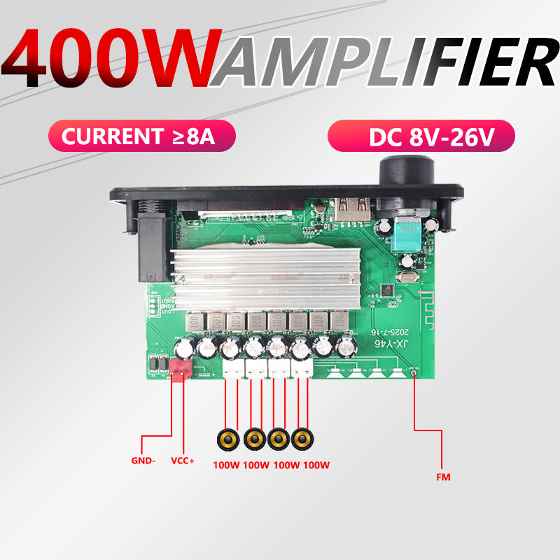 400W DIY Home Digital Amplifie - Home Cinema Bluetooth 5.1 recension och pris
